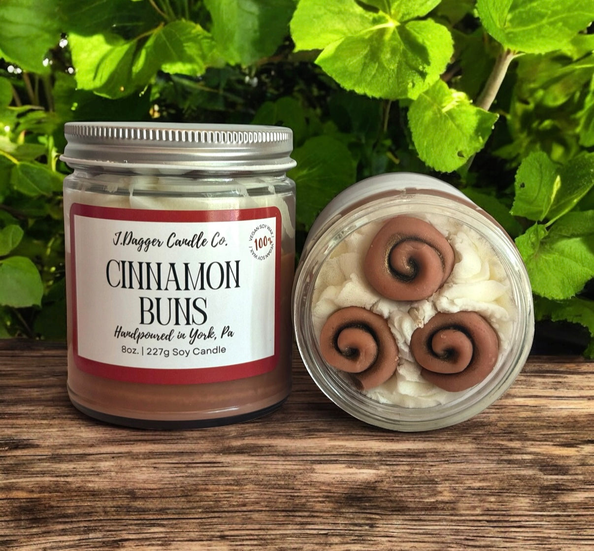 Mini Cinnamon Bun Dessert Candle