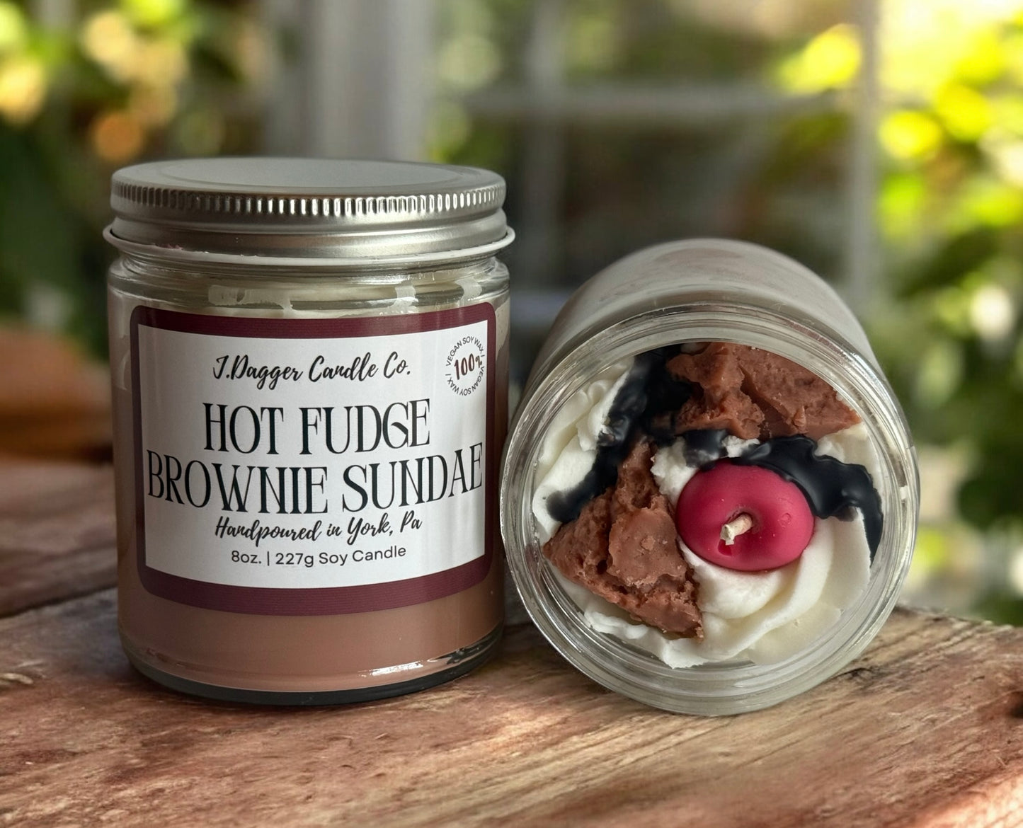 8oz. Hot Fudge Brownie Soy Dessert Candle