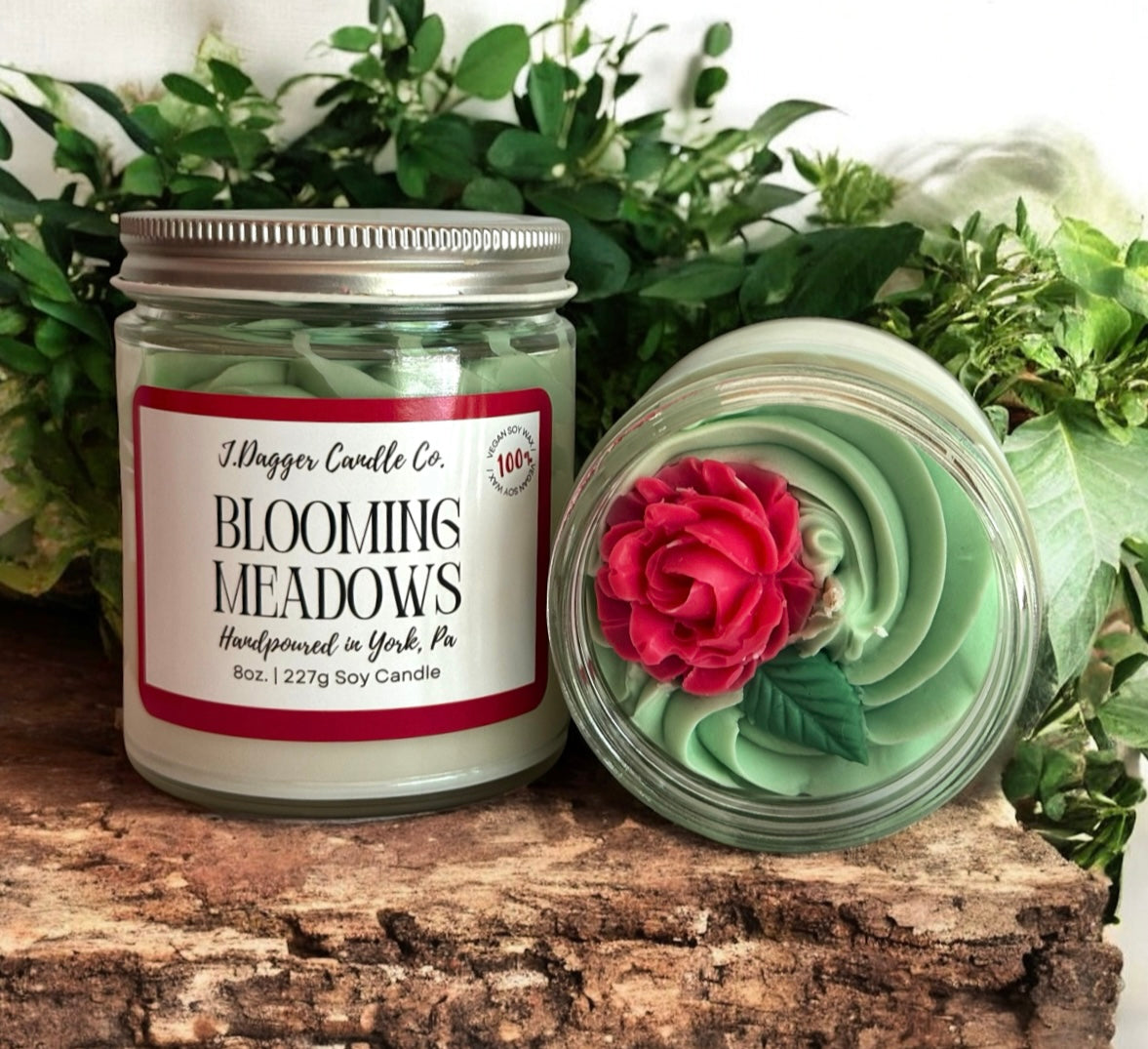 8oz. Blooming Meadows Soy Dessert Candle
