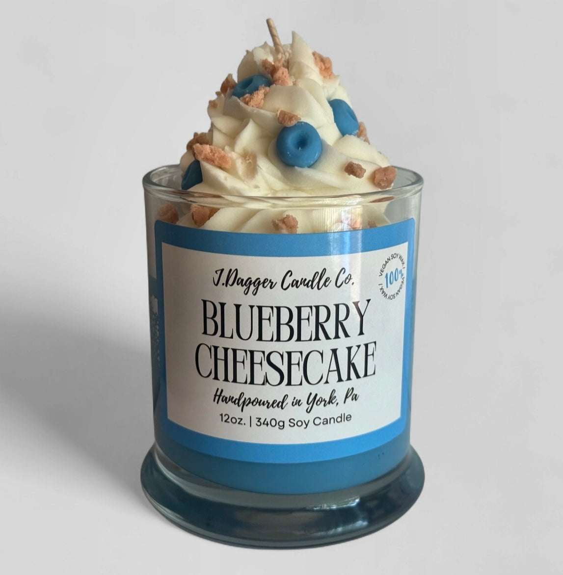 Blueberry Cheesecake Dessert Candle