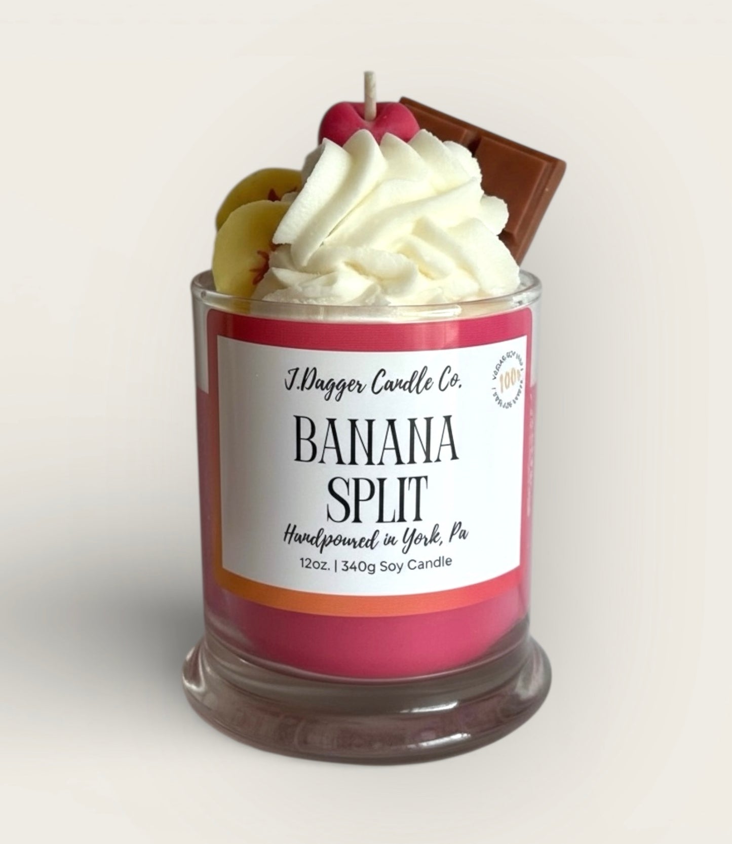 Banana Split Dessert Candle