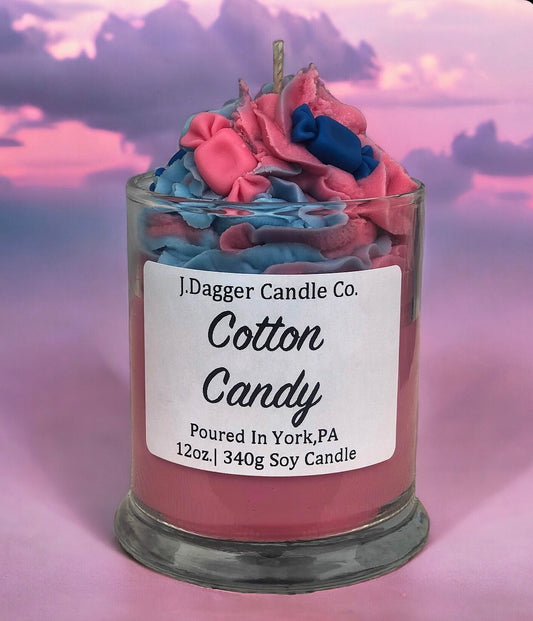 Cotton Candy Dessert Candle