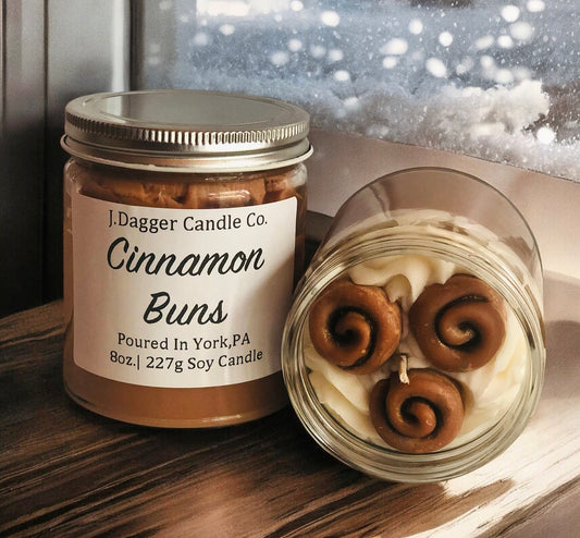 Mini Cinnamon Bun Dessert Candle