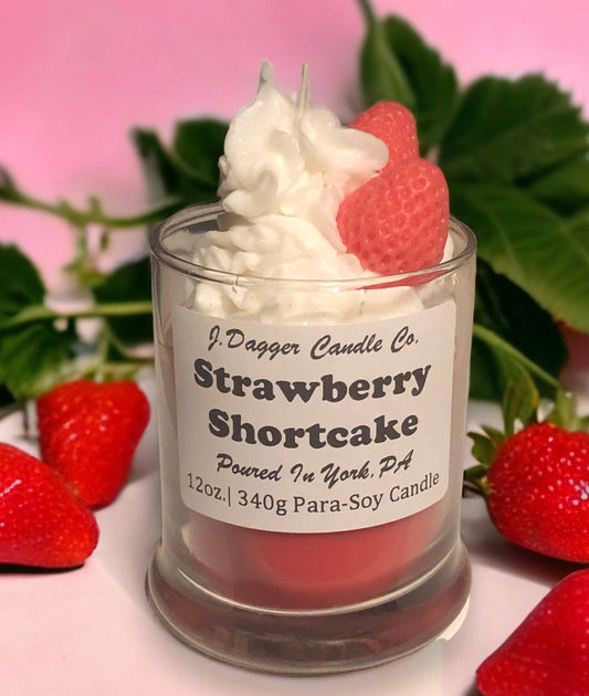 Strawberry Shortcake Dessert Candle