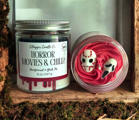 Mini Horror Movie Themed Halloween Dessert Candle