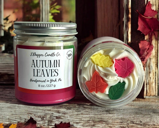 Mini Autumn Leaves Fall Dessert Candle