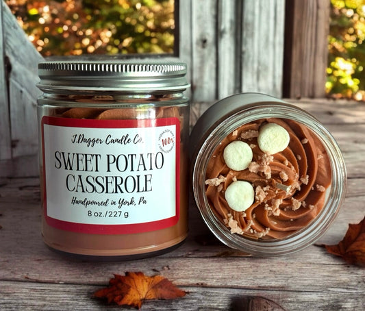 Mini Sweet Potato Casserole Dessert Candle
