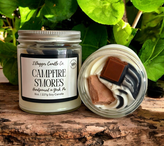 Mini Campfire S’mores Dessert Candle