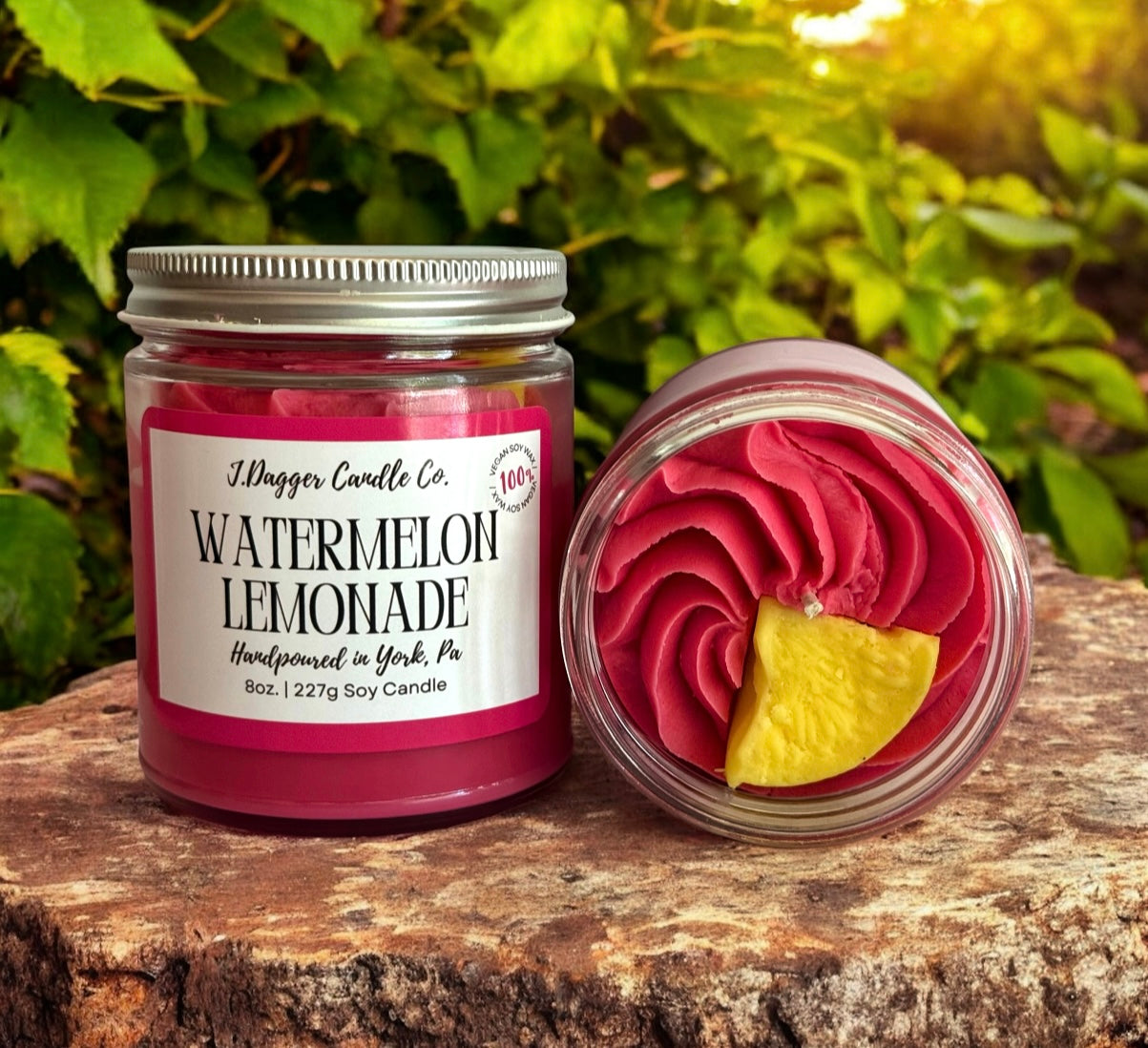 Mini Watermelon Lemonade Dessert Candle