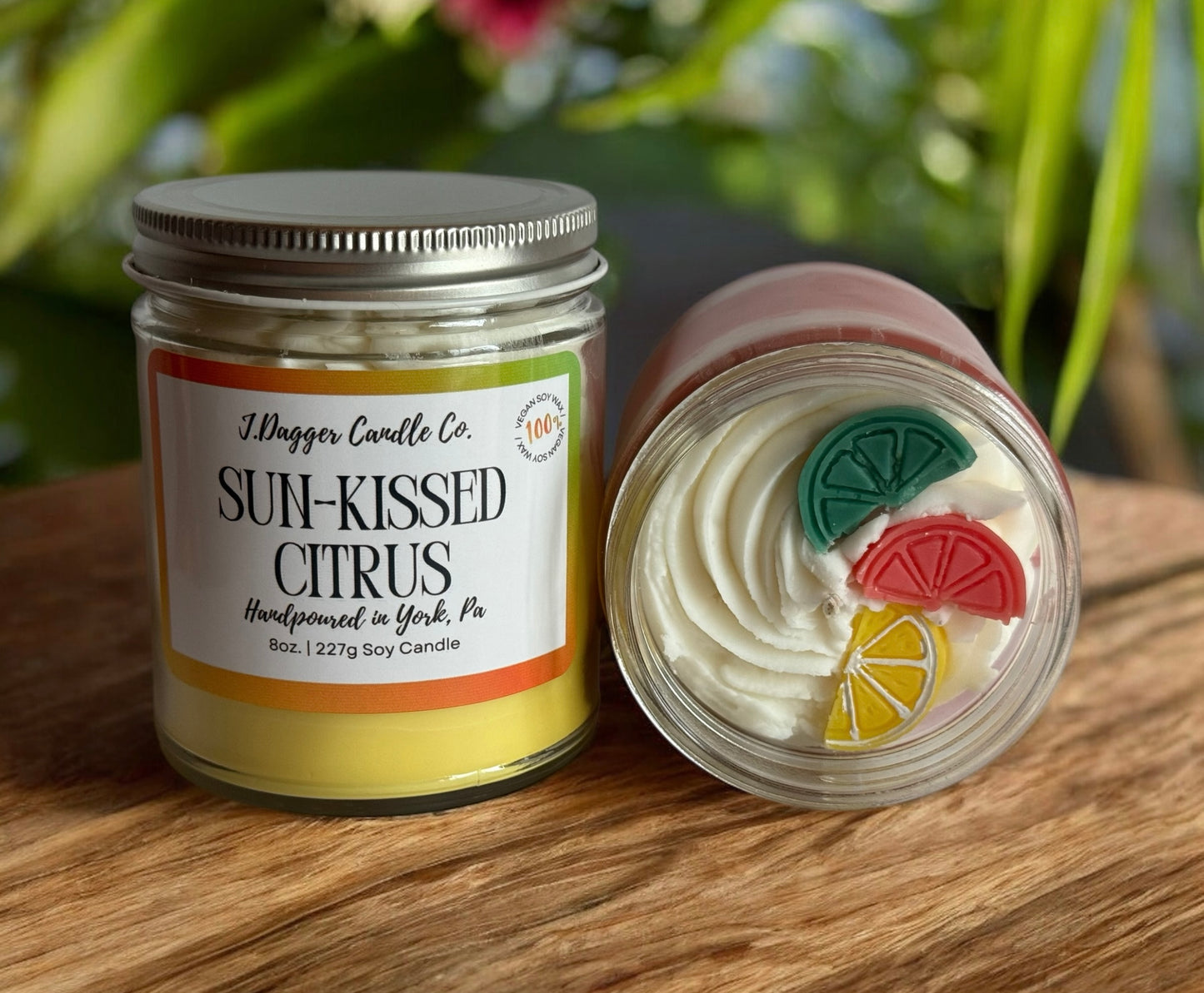 8oz. Sun-kissed Citrus Soy Dessert Candle