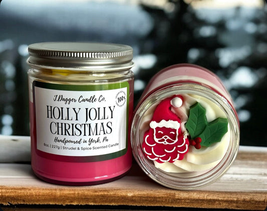 8oz. Holly Jolly Christmas Soy Candle
