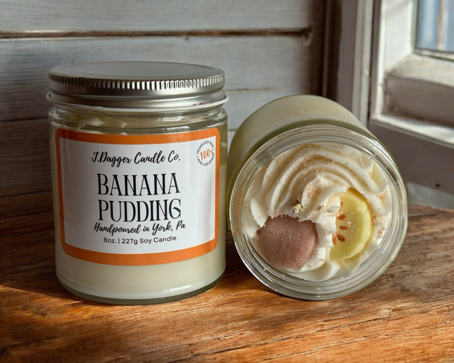 8oz. Banana Pudding Soy Dessert Candle