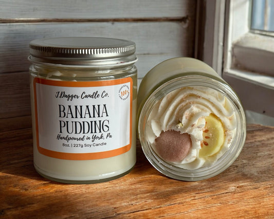 8oz. Banana Pudding Soy Dessert Candle