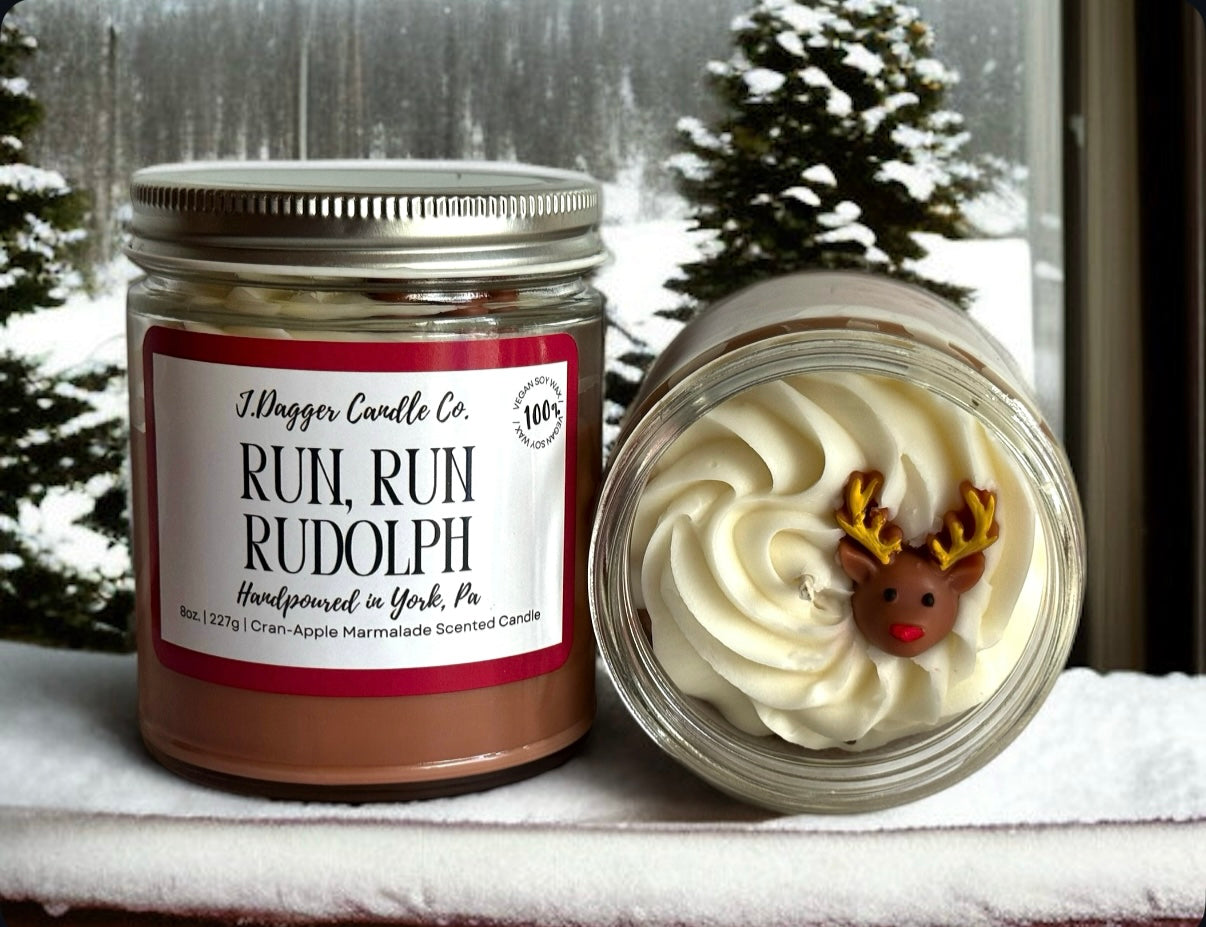 8oz. Rudolph Holiday Soy Candle
