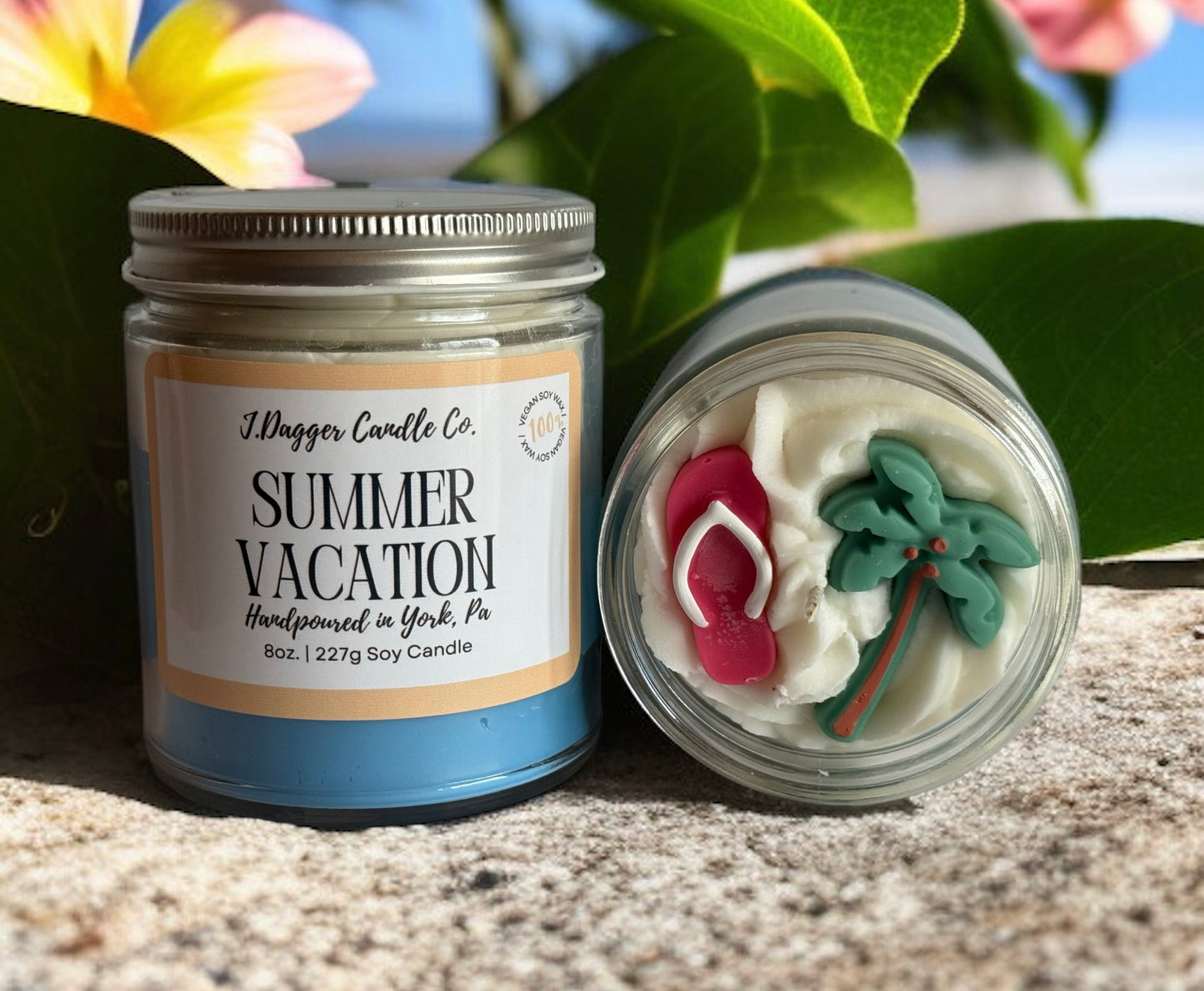 8oz. Summer Vacation Soy Dessert Candle