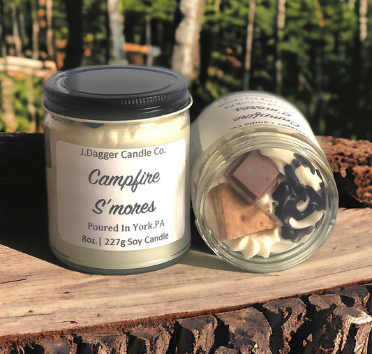 Mini Campfire S’mores Dessert Candle