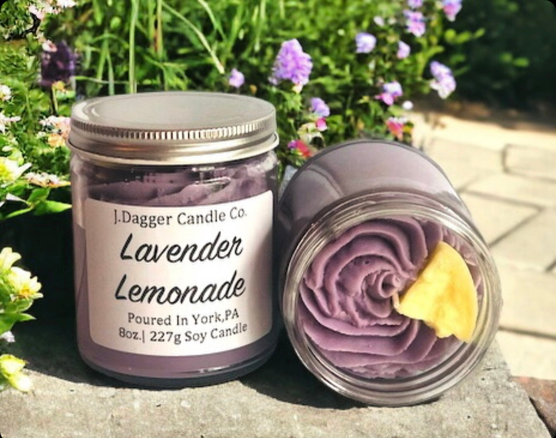 Mini Lavender Lemonade Dessert Candle