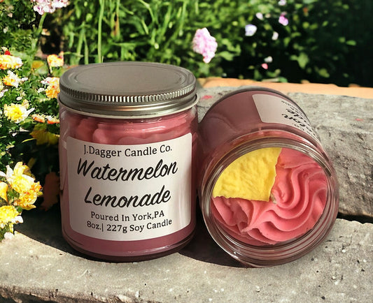 Mini Watermelon Lemonade Dessert Candle