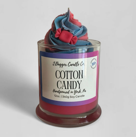 Cotton Candy Dessert Candle