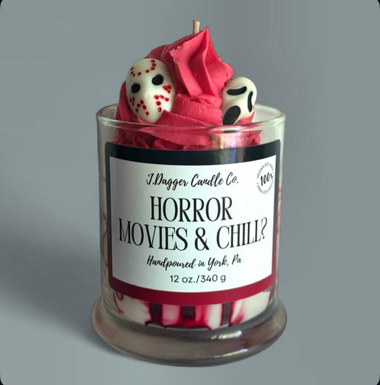 Horror Movie Themed Halloween Dessert Candle