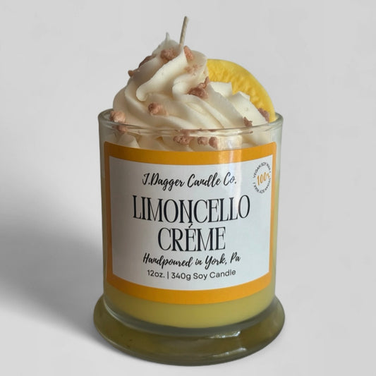 Limoncello Cream Cake Dessert Candle