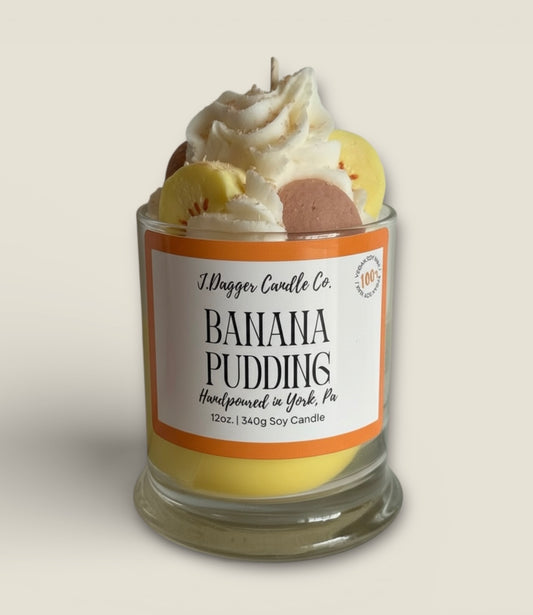 Banana Pudding Dessert Candle