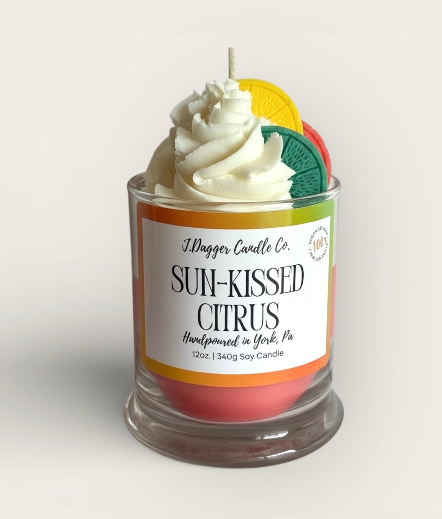 Sun-kissed Citrus Dessert Candle