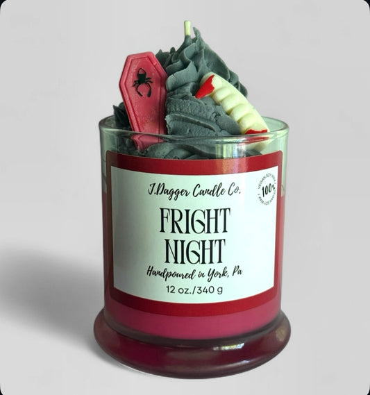 Vampire Themed Halloween Dessert Candle