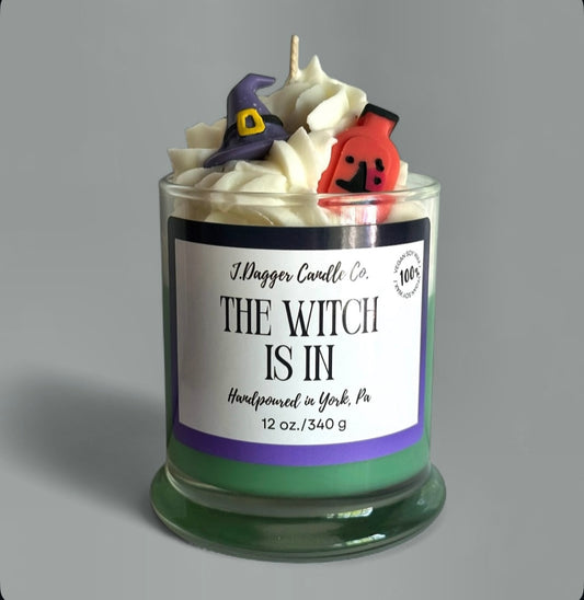 Witch Themed Halloween Dessert Candle